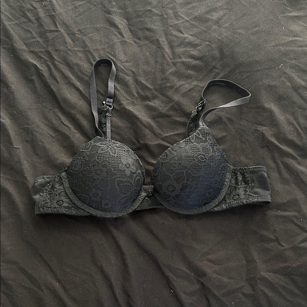 Elegant Black Lace Bra